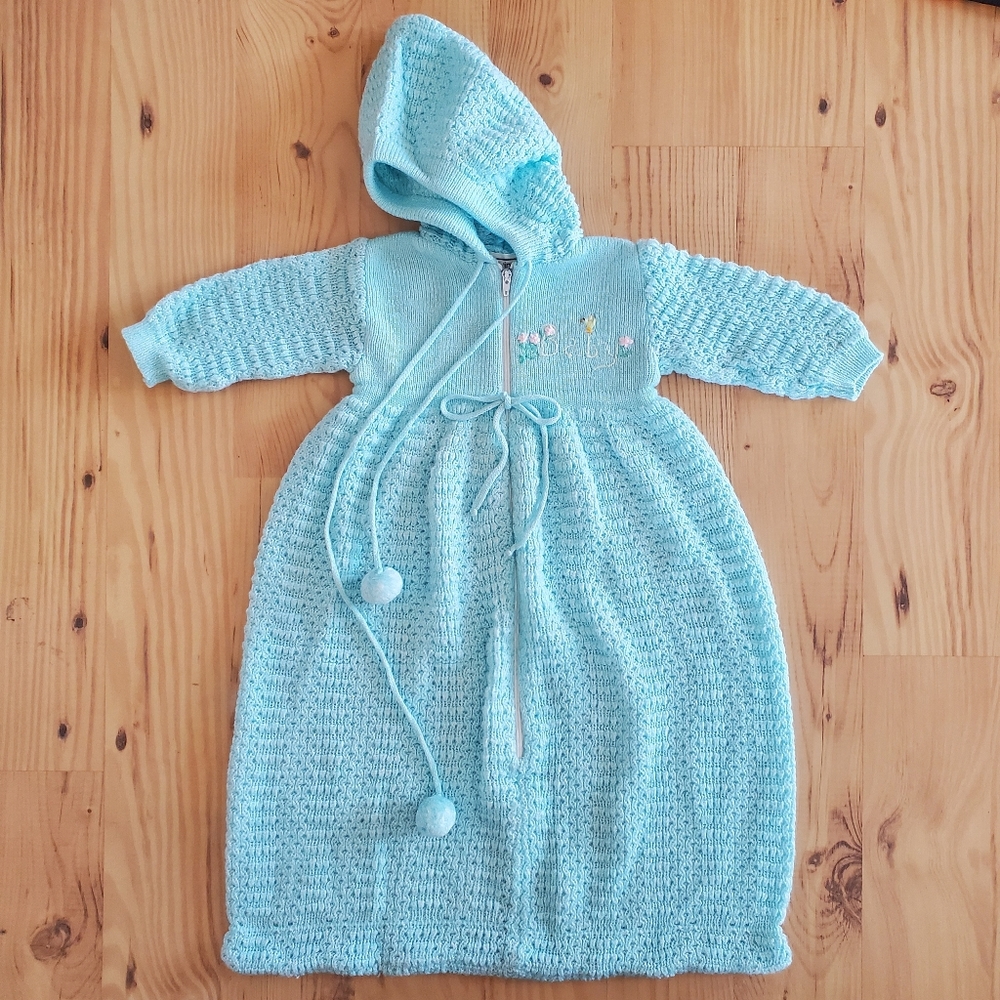 All Mine Vintage Baby Hooded Sweater Sack